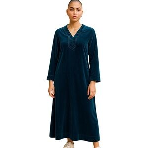 OSCAR de la RENTA Velvet Black House Dress, Robe